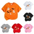 thumbnail image 1 of Gyujnb Kids Halloween , Halloween Pumpkin Boys Tops Kids Short Sleeve Shirt Casual Tee for Boys and Girls Comfortable Base Layer, Halloween Outfits,10-11 Years, 1 of 3