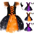 thumbnail image 1 of Gyujnb Kids Halloween , Toddler Halloween Girls Dress LED Sleeveless Princess Mesh Tutu Dress Party, Halloween Outfits,18-24 Months, 1 of 4