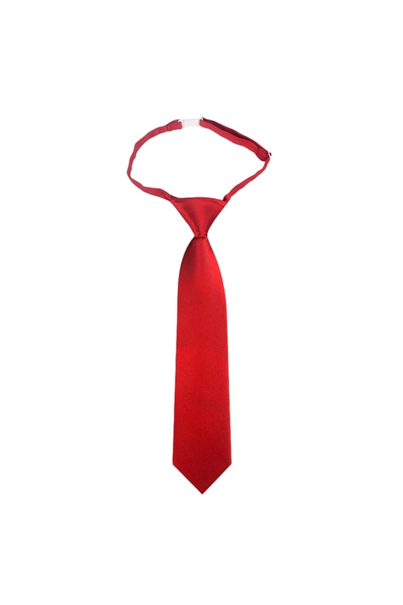 Gyujnb Kids Pre-Tied Necktie Adjustable Elastic Strap for Boys Girls School Formal Occasions