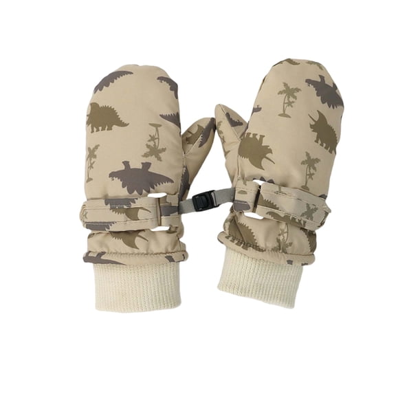 Gyujnb Kids Ski Mittens for Winter Sports with Quick Drying Lined Interior and Durable Cold Weather for Outdoor Activities,Size:6-24 Months