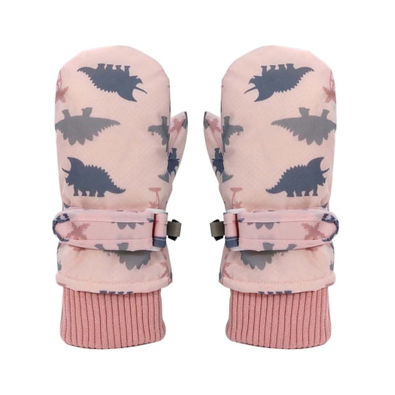 Gyujnb Kids Ski Mittens for Winter Sports with Quick Drying Lined Interior and Durable Cold Weather for Outdoor Activities,Size:6-24 Months