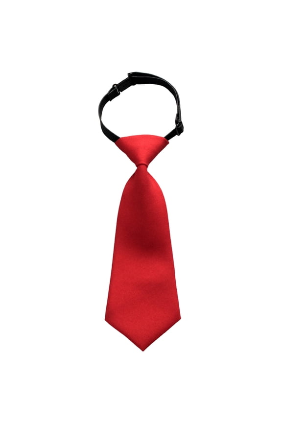 Gyujnb Kids Solid Pre-Tied Necktie Adjustable Strap for Boys Girls Formal Occasions Wedding Party School
