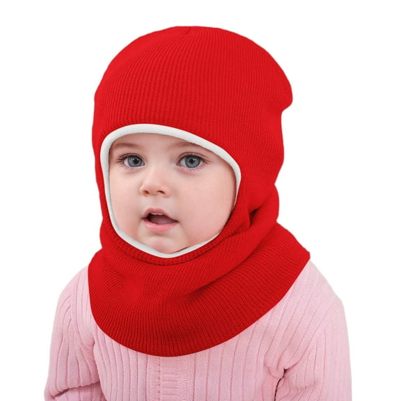 Gyujnb Kids Winter Fleece Knit Hat with Ear Warm for Toddlers Boys Girls Cold Weather Outdoor