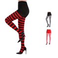 thumbnail image 1 of Gyujnb Ladies Holiday Dance Cosplay Dress Up with Christmas Striped Jumpsuit Leggings, 1 of 3
