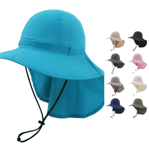 Gyujnb Lightweight Breathable Mesh Sun Hat Hat with Detachable Neck for Outdoor Activities