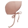 thumbnail image 1 of Gyujnb Linen Baby Sun Hat Breathable Adjustable Tie Bonnet for Spring Summer Daily Wear, 1 of 3