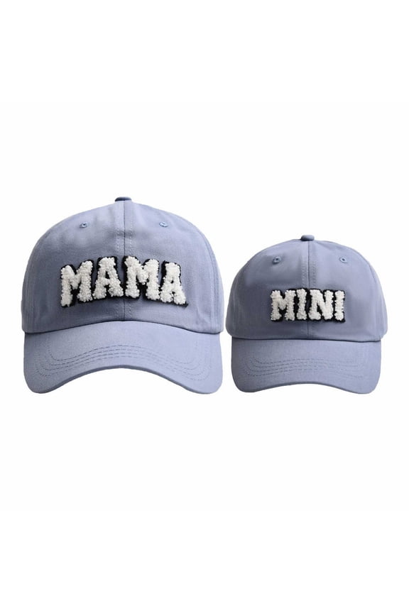 Gyujnb Mama & Mini Matching Baseball Cap Set Letter Embroidered Cotton Hats for Mom & Kid