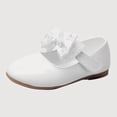 thumbnail image 1 of Gyujnb Mary Jane Shoes, Lace Bow Pearl Flat Hook and Loop, for Party Wedding Casual (Girls),2-2.5 Years, 1 of 4