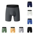 thumbnail image 1 of Gyujnb Men's Panties Long Plus Four Corners Large Size Quick Dry Pants,Grey, 1 of 3