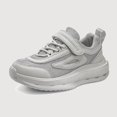 thumbnail image 1 of Gyujnb Mesh Breathable Hook and Loop Low Top Round Toe Lightweight Casual Running Sneakers (Boys and Girls),11-11.5 Years, 1 of 7