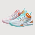 thumbnail image 1 of Gyujnb Mid Top Breathable Knit Basketball Sneakers with Colorful Accents for Court Play (Girls),42, 1 of 3