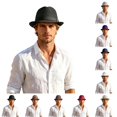 thumbnail image 1 of Gyujnb Outdoor Breathable Mesh Sun Hat English Style Jazz Hat Fashionable Beach Hat Sun Small Hat Version, 1 of 4