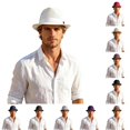thumbnail image 1 of Gyujnb Outdoor Breathable Mesh Sun Hat English Style Jazz Hat Fashionable Beach Hat Sun Small Hat Version, 1 of 5
