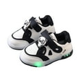 thumbnail image 1 of Gyujnb Panda LED Light up Sneakers Hook and Loop Casual Shoes (Toddler, Little Girls),12-18 Months, 1 of 7