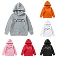 thumbnail image 1 of Gyujnb Pullover Hoodie, Classic Style with Halloween Themed Print for Holiday Casual Wear (Toddler to Big Boys),9-10 Years, 1 of 3