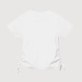 thumbnail image 1 of Gyujnb Ribbed Knit Side Tie Short Sleeve T Shirt Casual Crew Neck Basic Tee (Girls),9-10 Years, 1 of 4