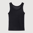 thumbnail image 1 of Gyujnb Ribbed Knit Sleeveless Tank Top, Lightweight Breathable Layering Vest for Summer Daily Wear (Big Girls),11-12 Years, 1 of 5