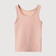 thumbnail image 1 of Gyujnb Ribbed Knit Sleeveless Tank Top, Lightweight Breathable Layering Vest for Summer Daily Wear (Big Girls),2-3 Years, 1 of 5