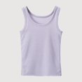 thumbnail image 1 of Gyujnb Ribbed Knit Sleeveless Tank Top, Lightweight Breathable Layering Vest for Summer Daily Wear (Big Girls),3-4 Years, 1 of 8