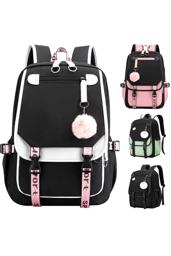 Gyujnb School Backpack, Backpack for Middle School Students High Capacity Rucksack for Teenagers Backpack for Junior and Senior High School Students Lightweight, Backpack for School