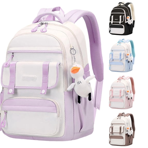 Gyujnb School Backpack, Backpack School Bag Large Capacity Lightweight Durable Bookbag for Elementary Middle High School Students, Backpack for School