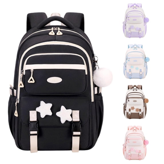 Gyujnb School Backpack, Backpack School Bag Large Capacity Lightweight Durable Bookbag for Elementary Middle High School Students, Backpack for School
