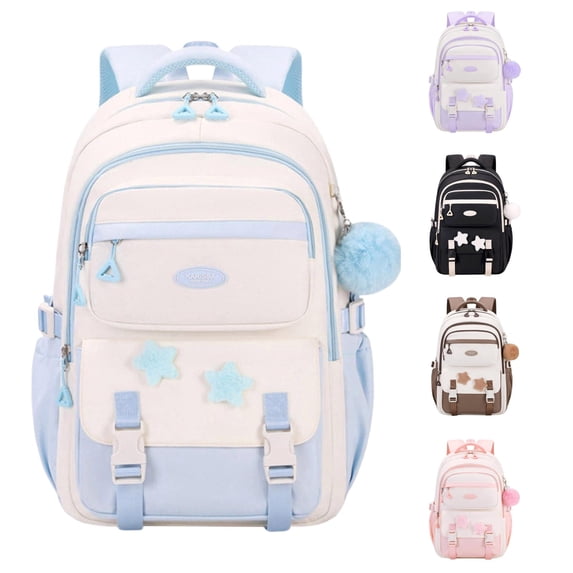 Gyujnb School Backpack, Backpack School Bag Large Capacity Lightweight Durable Bookbag for Elementary Middle High School Students, Backpack for School