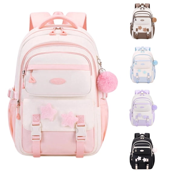 Gyujnb School Backpack, Backpack School Bag Large Capacity Lightweight Durable Bookbag for Elementary Middle High School Students, Backpack for School