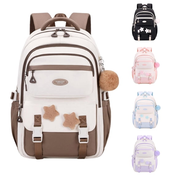 Gyujnb School Backpack, Backpack School Bag Large Capacity Lightweight Durable Bookbag for Elementary Middle High School Students, Backpack for School