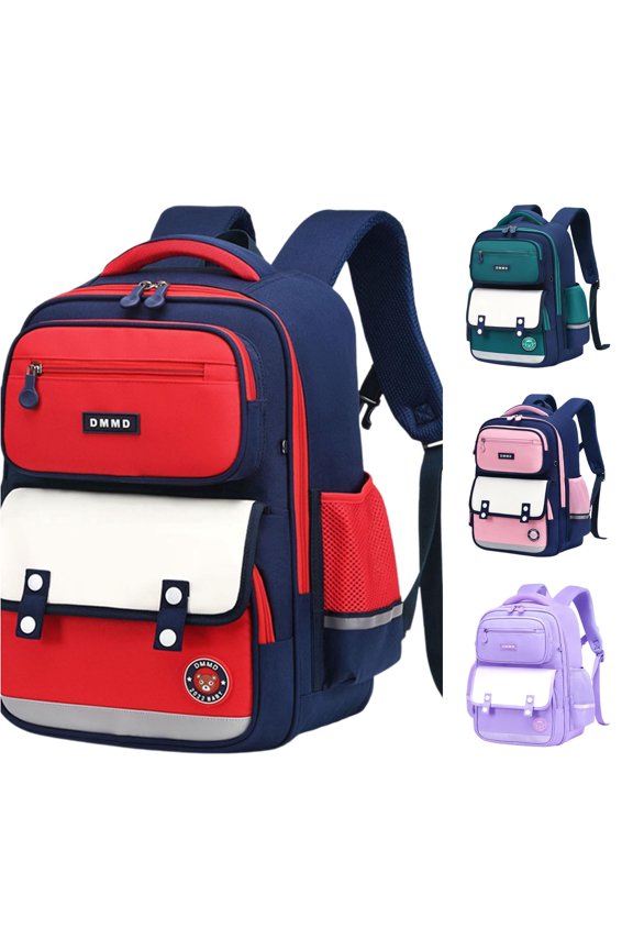 School Backpack, Backpack School Bag for Students Lightweight Durable British Style Large Capacity Bookbag for Elementary Students, Backpack for School