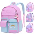 thumbnail image 1 of Gyujnb School Backpack, Backpack for Students Schoolbag Bookbag Casual Daypack for Travel with Bottle Side Pockets Star Large Bags, Backpack for School, 1 of 6
