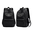 thumbnail image 1 of Gyujnb School Backpack, Black Backpack for School College and Travel: Bookbag with 8 Compartments, Backpack for School, 1 of 5