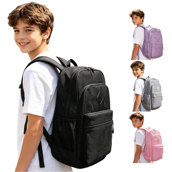 Gyujnb School Backpack, Breathable Mesh Gym Backpack for and Adults Lightweight Daily College School Daily Use Rucksack with Well Ventilated and Padded Straps, Backpack for School