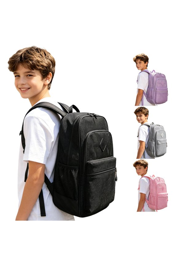 Gyujnb School Backpack, Breathable Mesh Gym Backpack for and Adults Lightweight Daily College School Daily Use Rucksack with Well Ventilated and Padded Straps, Backpack for School