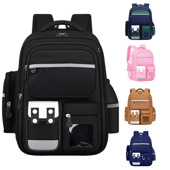 Gyujnb School Backpack, Large Capacity Backpack for Elementary School Students Lightweight Durable Bookbag with Comfortable Shoulder Straps, Backpack for School
