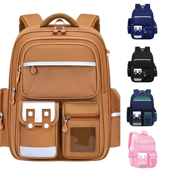 Gyujnb School Backpack, Large Capacity Backpack for Elementary School Students Lightweight Durable Bookbag with Comfortable Shoulder Straps, Backpack for School