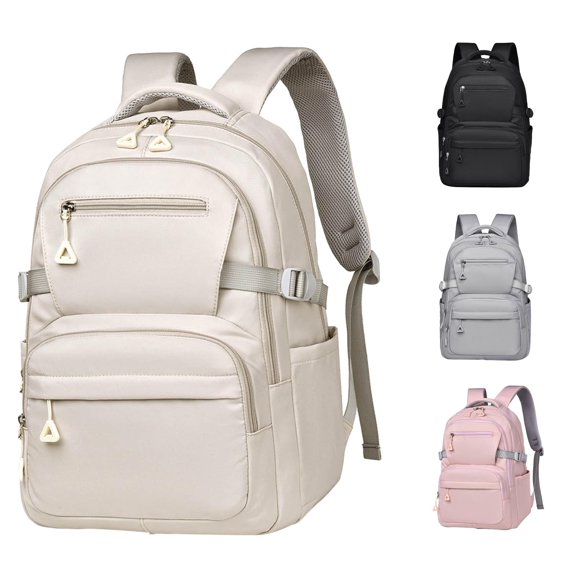 Gyujnb School Backpack, Large Capacity Stylish Backpack for Travel School College Students Durable Lightweight Water Daypack with Multiple Pockets, Backpack for School