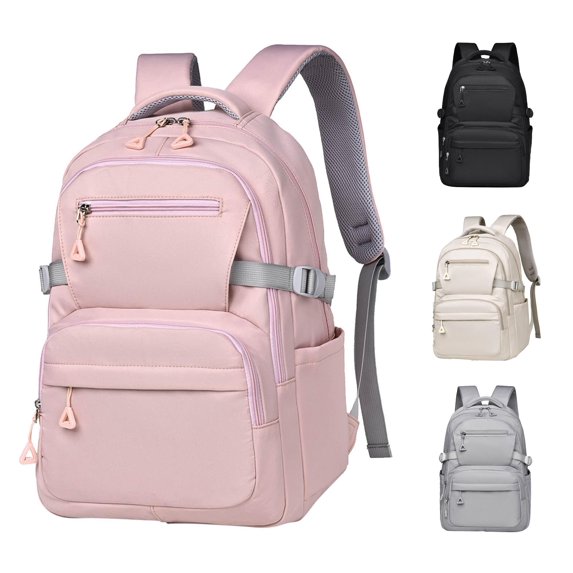 Gyujnb School Backpack, Large Capacity Stylish Backpack for Travel School College Students Durable Lightweight Water Daypack with Multiple Pockets, Backpack for School