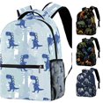 thumbnail image 1 of Gyujnb School Backpack, Large Capacity Stylish Casual Backpack with Unique Dinosaur Print Design for School Travel and Outdoor Activities, Backpack for School, 1 of 3