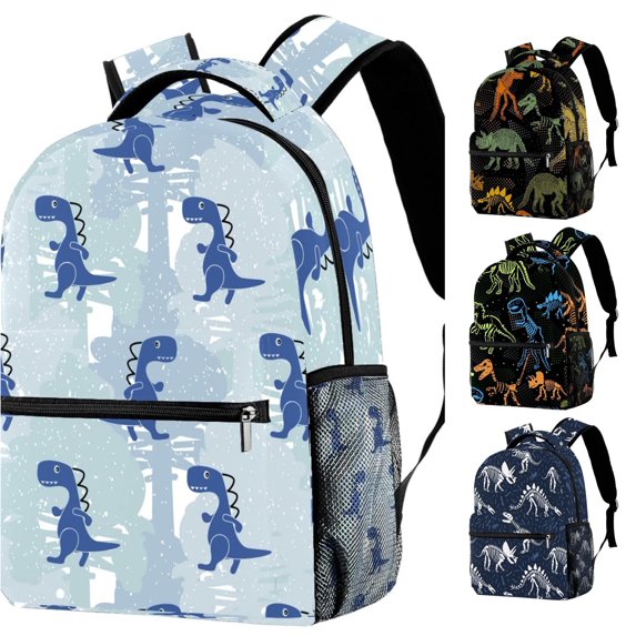 Gyujnb School Backpack, Large Capacity Stylish Casual Backpack with Unique Dinosaur Print Design for School Travel and Outdoor Activities, Backpack for School