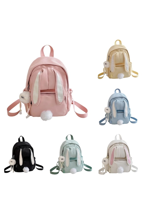 School Backpack, Lightweight Backpack for Students Cute Bunny Ear Design School Daypack for Middle Schoolers and Outdoor Adventures, Backpack for School