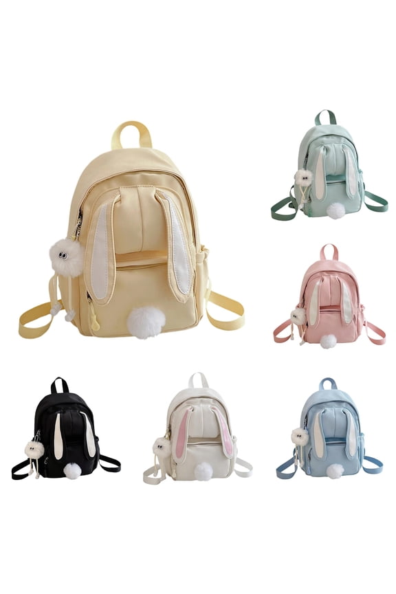 School Backpack, Lightweight Backpack for Students Cute Bunny Ear Design School Daypack for Middle Schoolers and Outdoor Adventures, Backpack for School