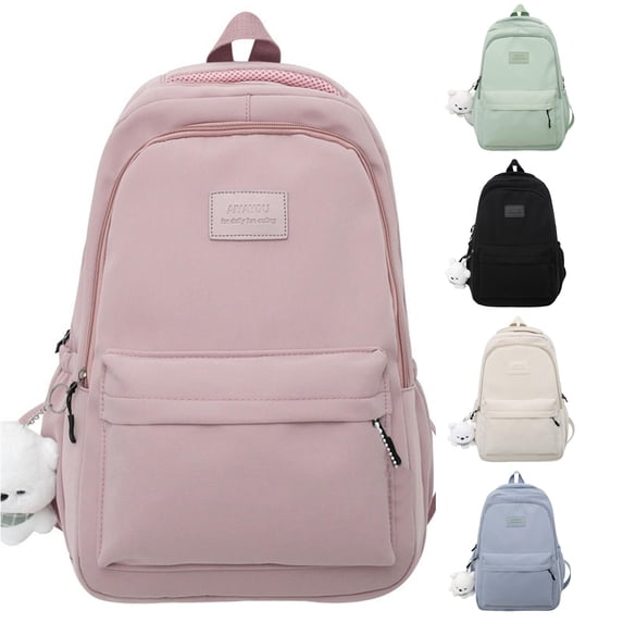 Gyujnb School Backpack, Minimalist Laptop Backpack Stylish Casual School College Travel Rucksack with Multiple Pockets Lightweight Durable Daypack for Students Teens, Backpack for School