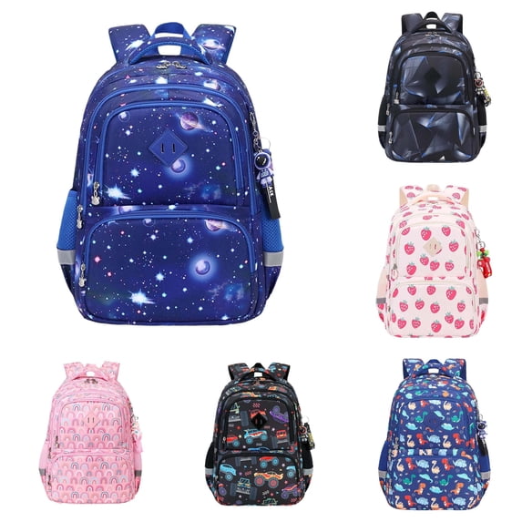 Gyujnb School Backpack, Students School Backpack for Elementary Students Water and Durable Fabric Backpack, Backpack for School