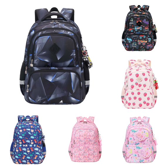 Gyujnb School Backpack, Students School Backpack for Elementary Students Water and Durable Fabric Backpack, Backpack for School