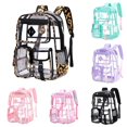 thumbnail image 1 of Gyujnb School Backpack, Transparent Large Capacity Backpack for Elementary and Middle School Clear Backpack, Backpack for School, 1 of 6