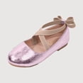 thumbnail image 1 of Gyujnb Shiny Leather Mary Jane Elastic Strap Bow Flat Dress Shoes (Little Girls, Big Girls),12-12.5 Years, 1 of 4