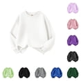 thumbnail image 1 of Gyujnb Solid Crewneck Sweatshirt, Soft & Breathable for Daily Casual Wear (Little Boys, Big Boys),10-11 Years, 1 of 3