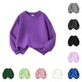 thumbnail image 1 of Gyujnb Solid Crewneck Sweatshirt, Soft & Breathable for Daily Casual Wear (Little Boys, Big Boys),6-7 Years, 1 of 3