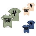 thumbnail image 1 of Gyujnb Sport Casual Letter Baseball Graphic Crew Neck Short Sleeve Birthday Party Tee (Unisex),8-9 Years, 1 of 3